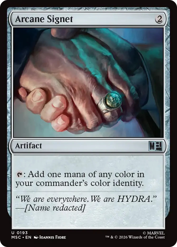 MTG Arcane Signet (0193) [Marvel Super Heroes Commander] Near Mint Magic