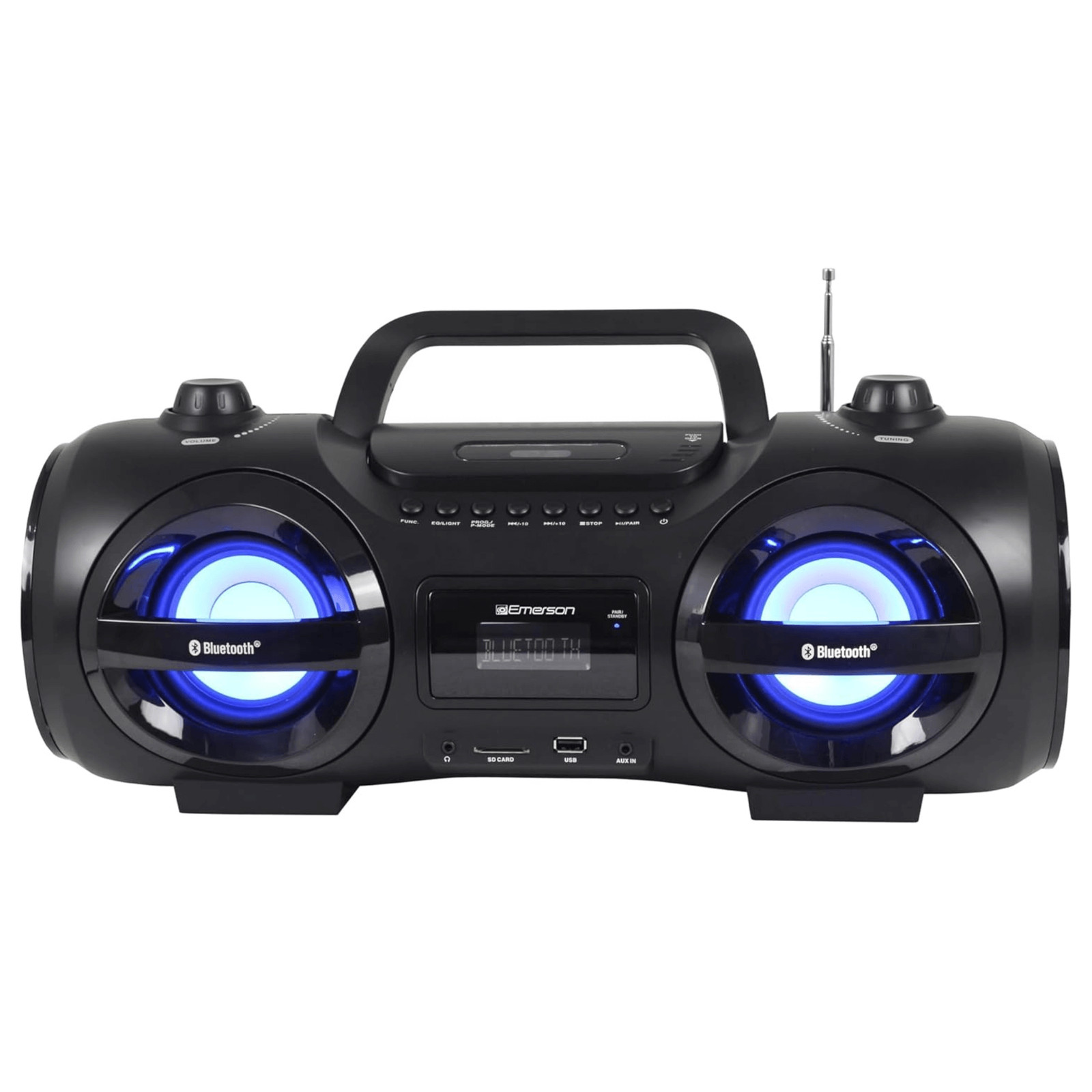 Emerson Retro Portable CD Boombox with Multi-Media Playback and Radio