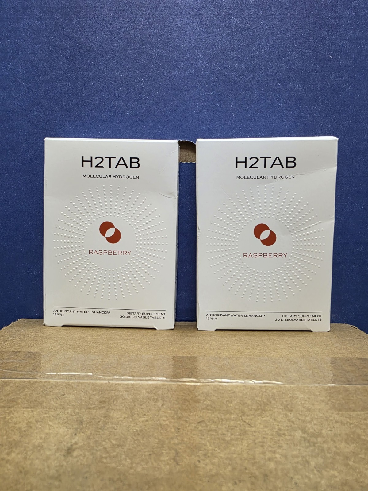 H2Tab Molecular Magnesium Hydrogen Tabs 30 Dissolvable Tablets 2 Pack Raspberry