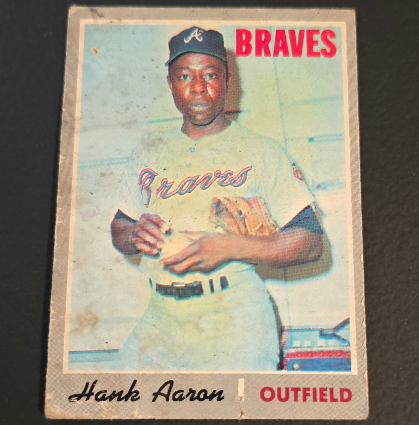Topps 1970 Hank Aaron Atlanta Braves #500 Base Set MLB Baseball Card Topps 1970 Hank Aaron Atlanta Braves #500 Base Set MLB Baseball Card
