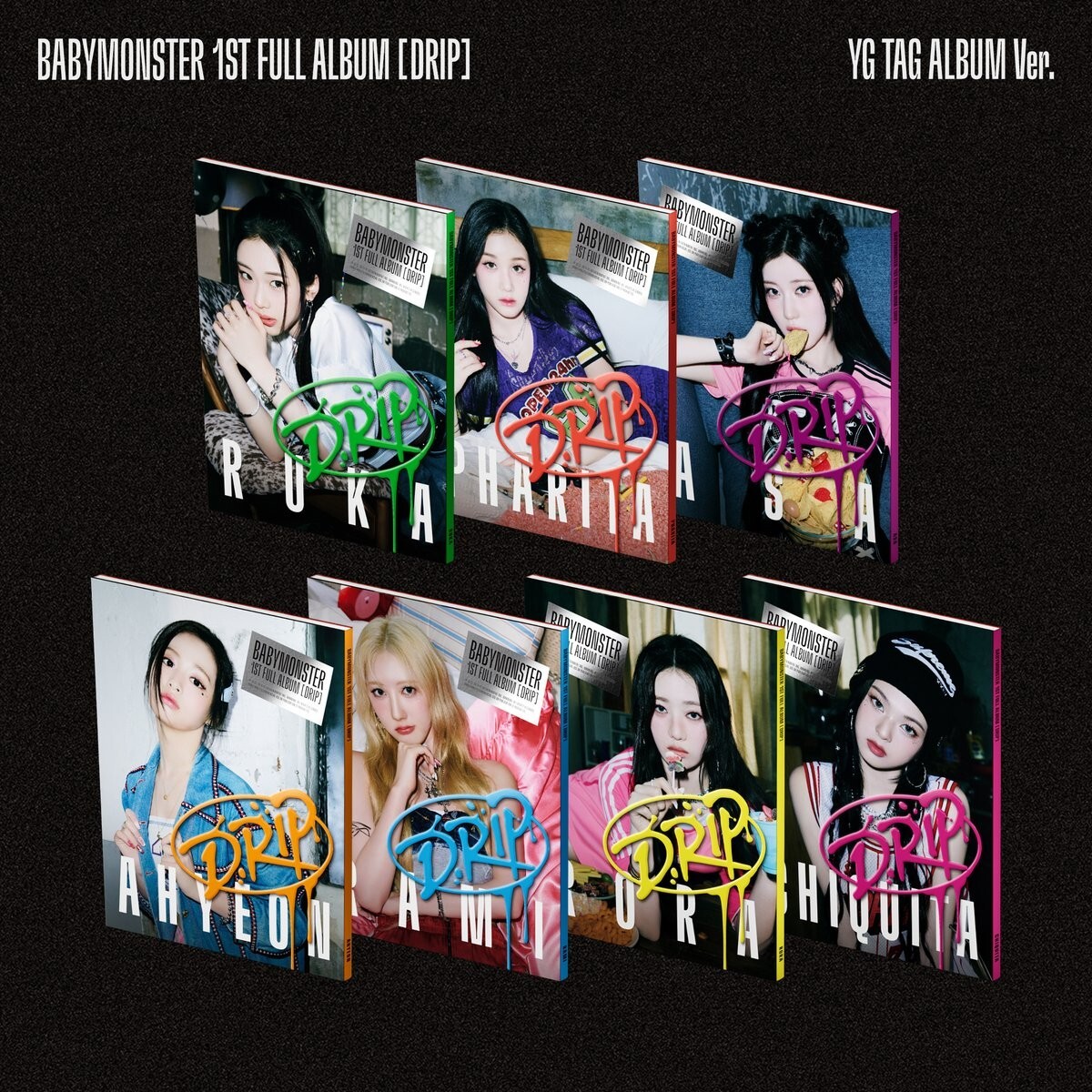 BABYMONSTER DRIP 1st Full Album YG TAG ALBUM Ver