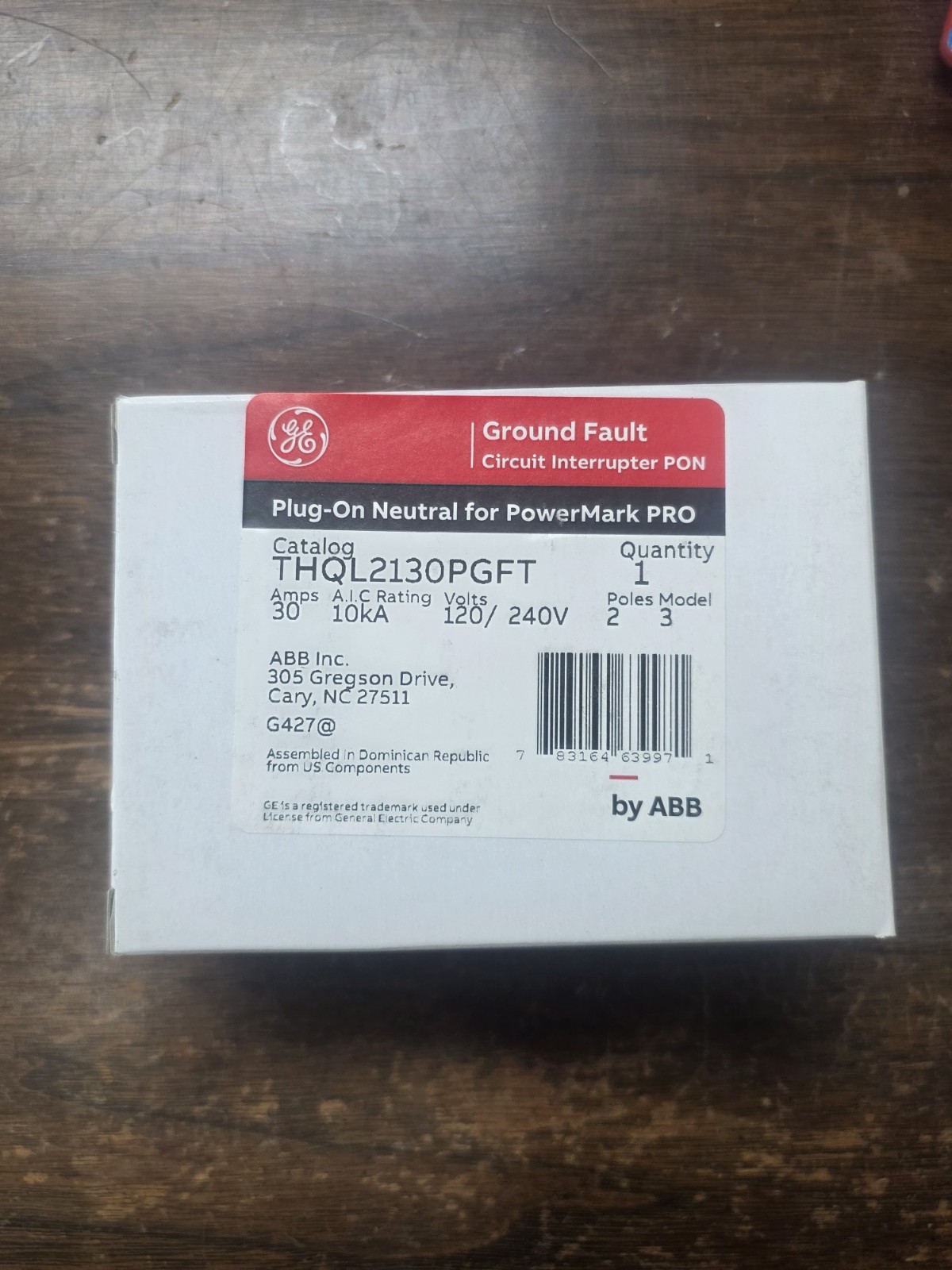 THQL2130PGFT GE BY ABB NEW IN BOXES (20 AVAILABLE) 