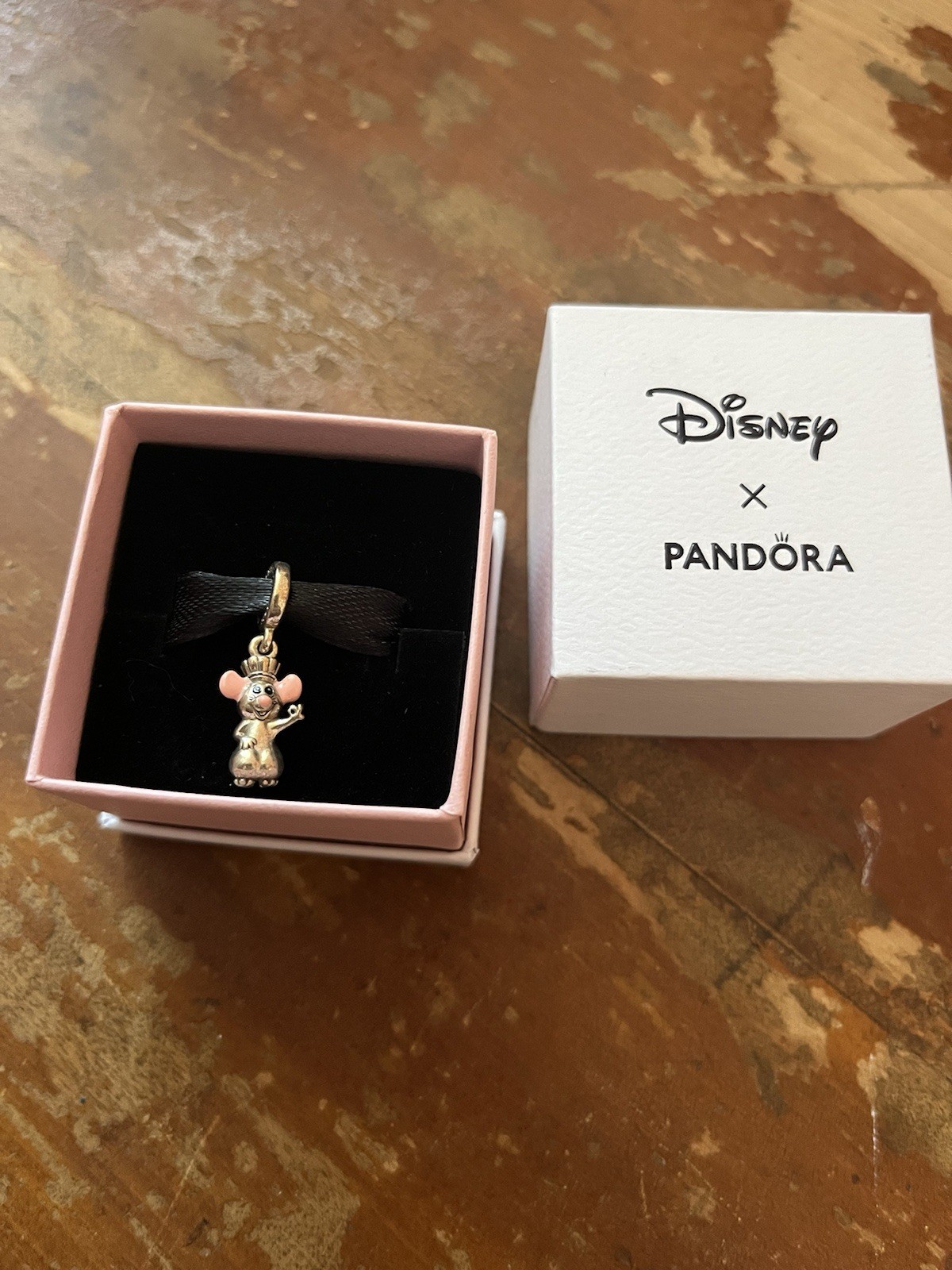 PANDORA Disney x Ratatouille Dangle Charm Pendant Charm with Box