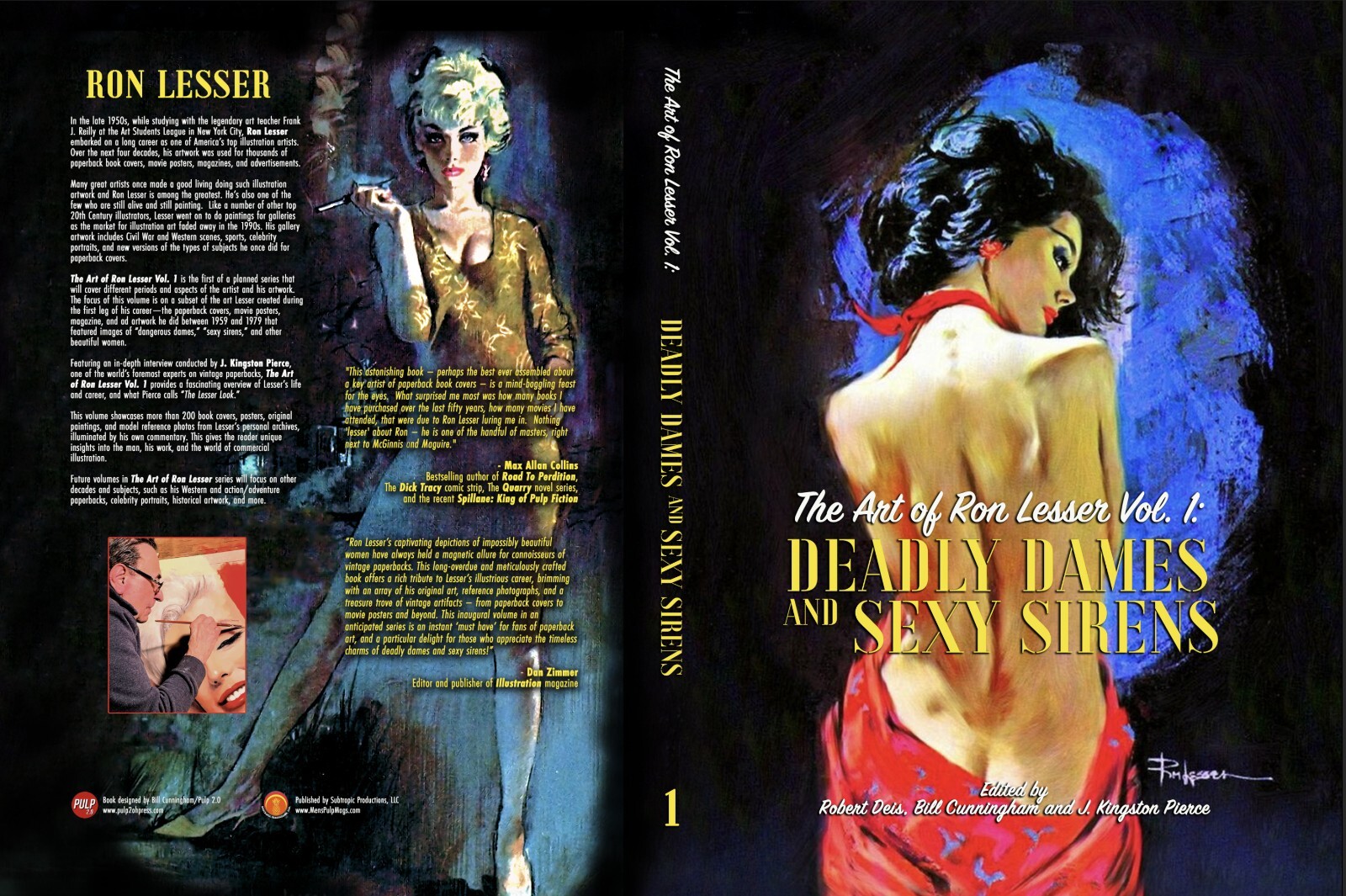 The Art of Ron Lesser Volume 1: Deadly Dames and Sexy Sirens, HARDCOVER art book