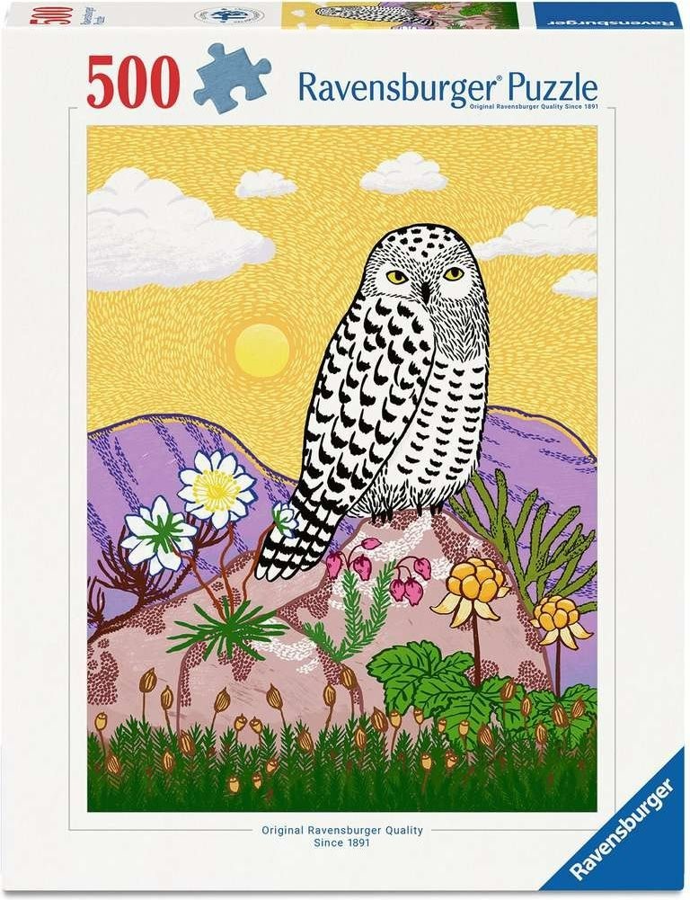 NEW RAVENSBURGER 500 Pieces Jigsaw Puzzle Animal Art Theme Snowy Owl