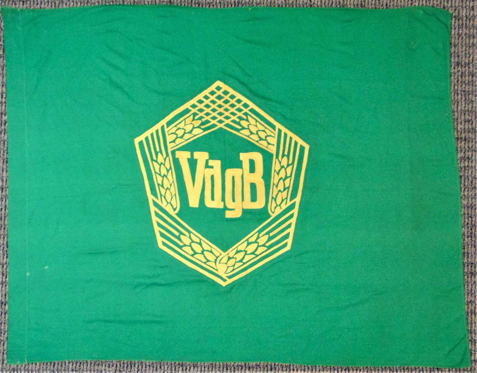 East German Banner Flag Peasants Mutual Aid Association RARE DDR ORIG 1950s-60s East German Banner Flag Peasants Mutual Aid Association RARE DDR ORIG 1950s-60s