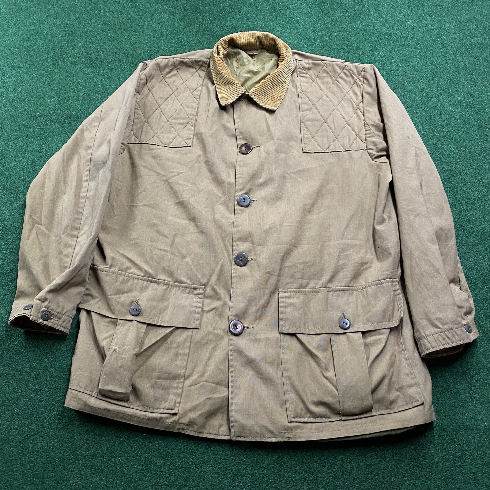Vintage 50S 60S Orvis Fly Fishing Jacket Mens L Beige Tackle Light Game Coat USA
