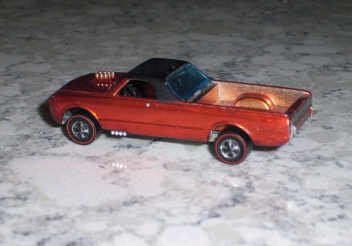 Vintage Hot Wheels Redline Custom Fleetside w/ Painted Tail