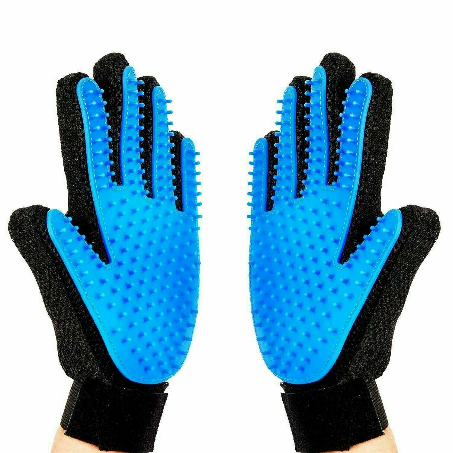 Pet Dog Cat Bath Gloves Grooming Washing Massage Fur Hair Soft Cleaning Brush US