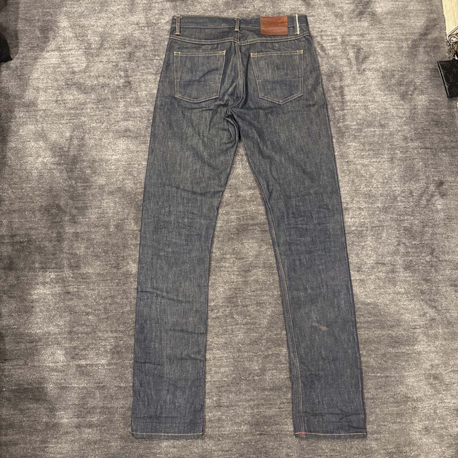 GUSTIN #68 THE 1968 Slim Fit Selvedge Raw Blue Denim Jeans 31x36 California