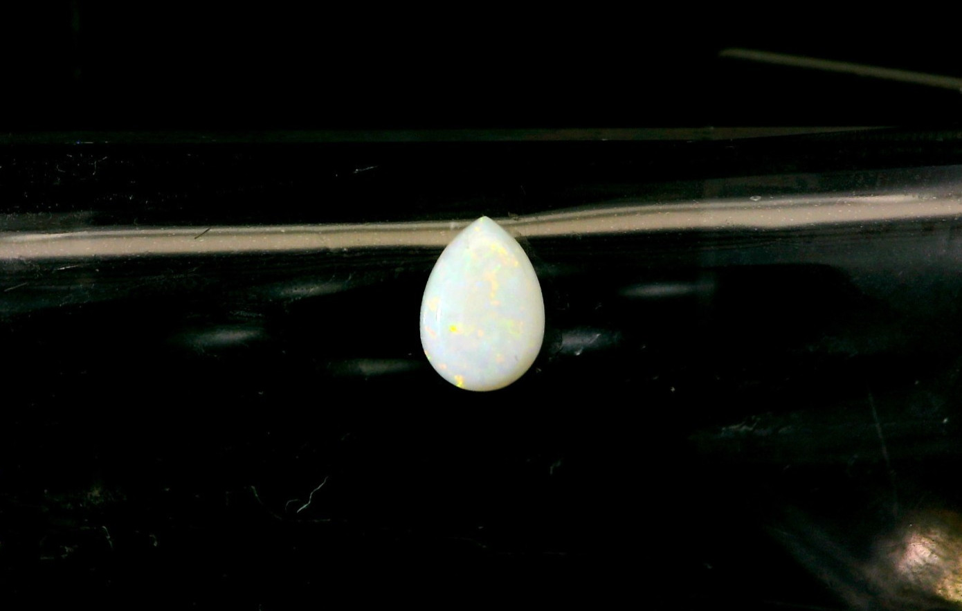 0.38ct Pear Shape Genuine Natural Ethiopian Cabochon Opal 7 x 5 mm