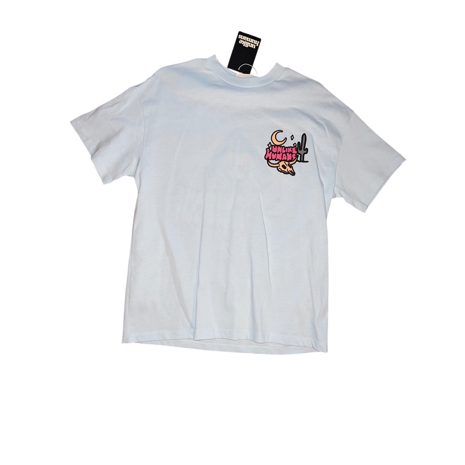 Unlike Humans Mens Desert Graphic T-Shirt Light Blue XS UHW10259 727 New Unlike Humans Mens Desert Graphic T-Shirt Light Blue XS UHW10259 727 New