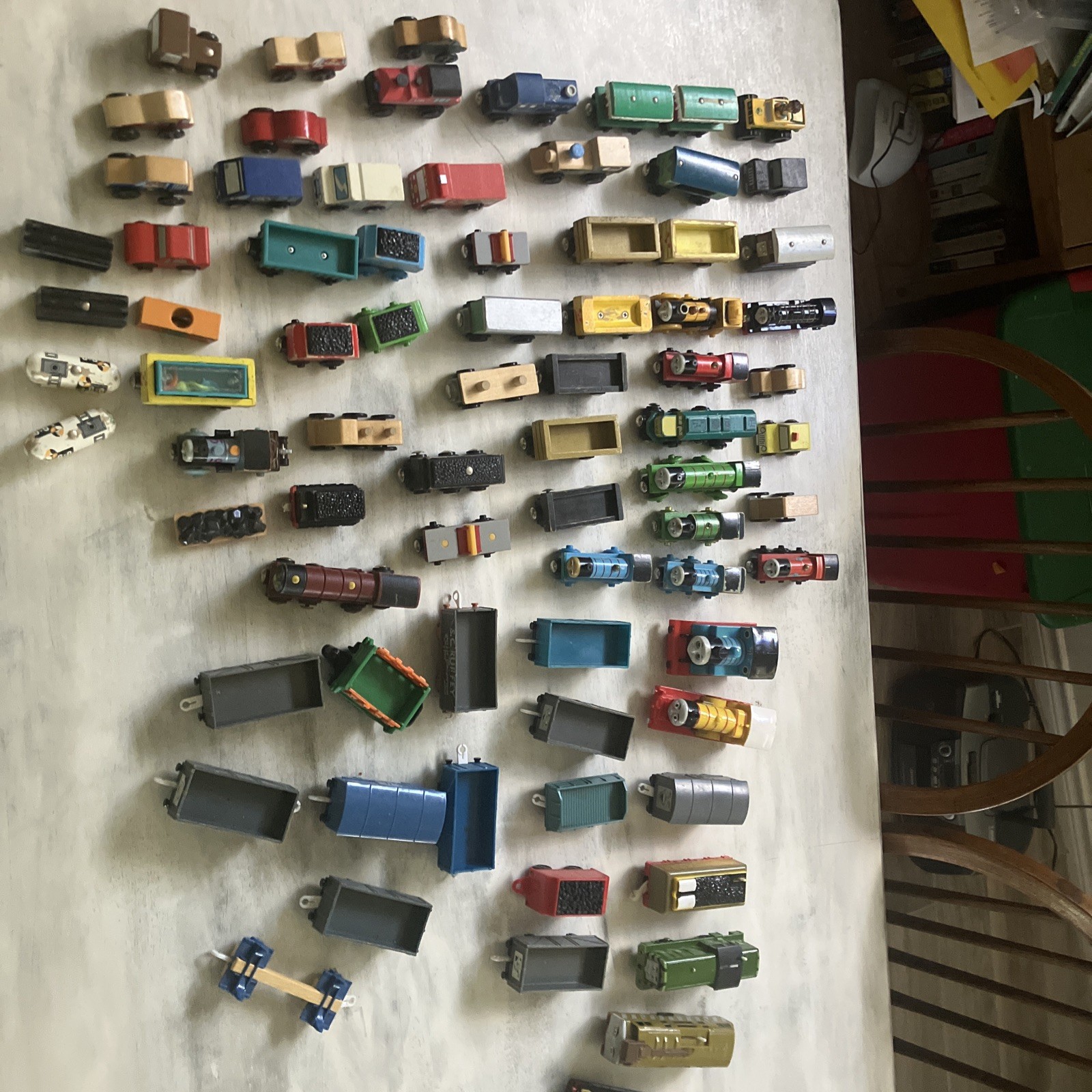 Vintage Thomas The Train Wooden Magnetic Mixed Lot of 80+ MISC.  See Pictures