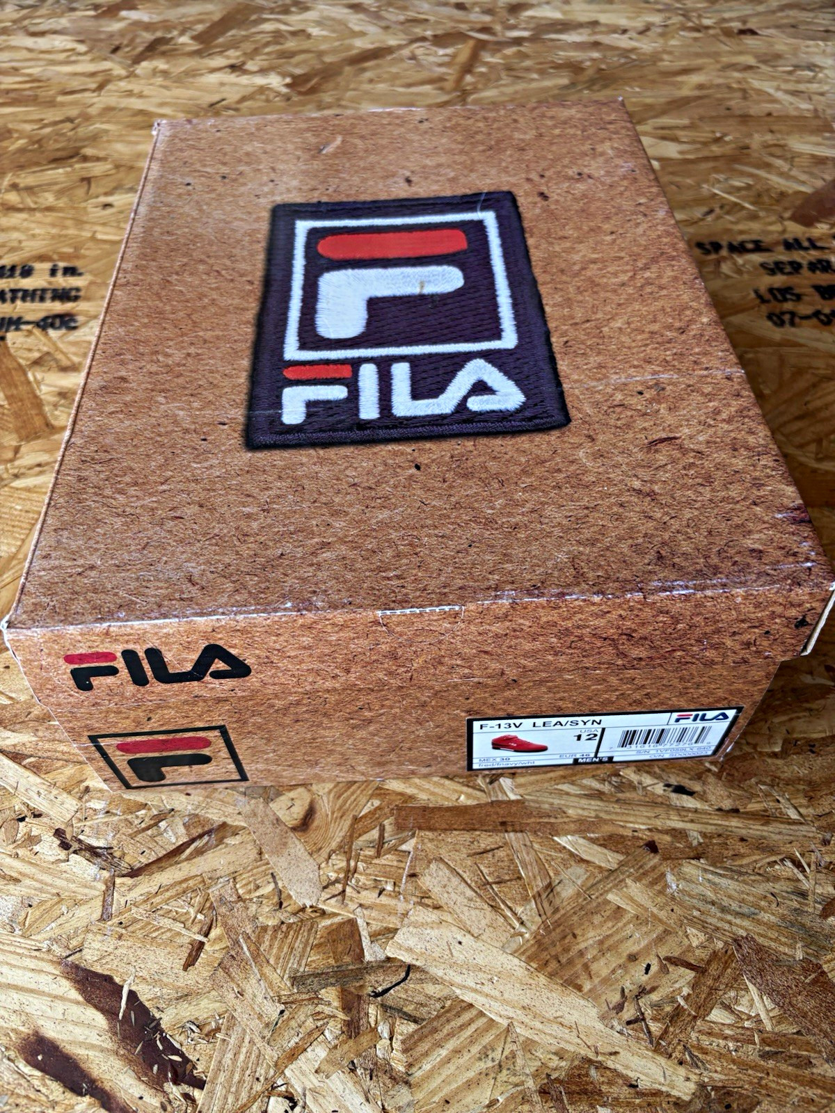 FILA F-13V Men\'s Mid Top Sneaker Lace Up Hook & Loop Red Navy White FILA F-13V Men\'s Mid Top Sneaker Lace Up Hook & Loop Red Navy White
