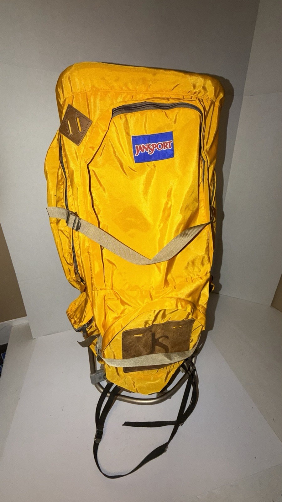 Vintage 1970\'s JanSport External Frame Hiking Backpack Made in USA Large Gold Vintage 1970\'s JanSport External Frame Hiking Backpack Made in USA Large Gold