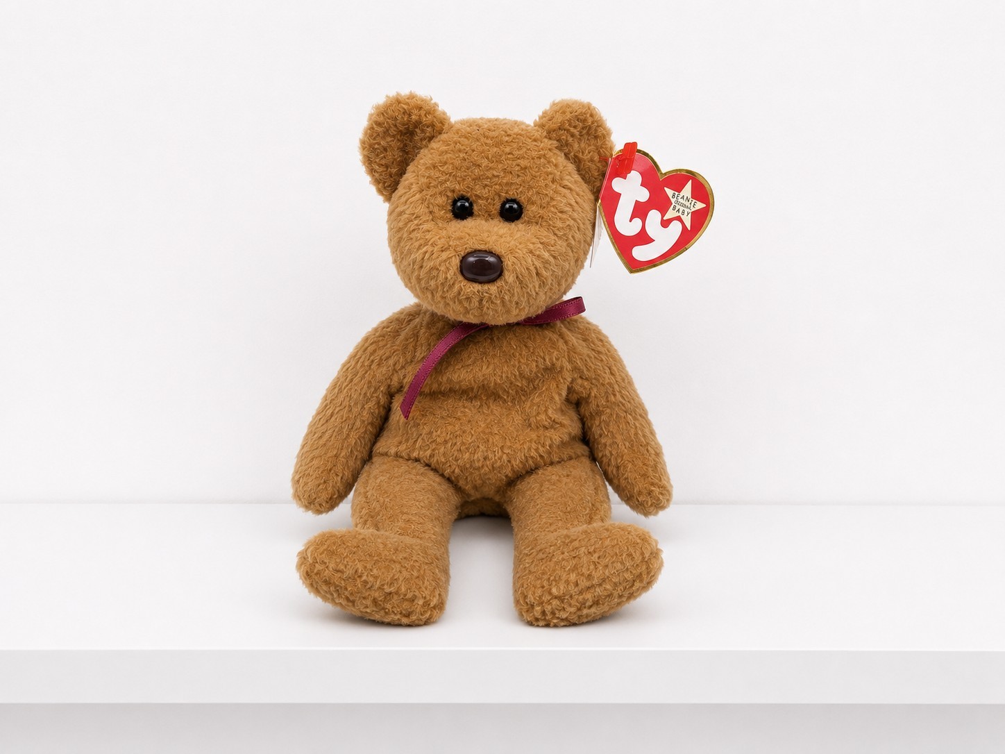 RARE Ty Beanie Baby Babies Curly w/ Brown Nose and Multiple Tag Errors HTF RARE Ty Beanie Baby Babies Curly w/ Brown Nose and Multiple Tag Errors HTF