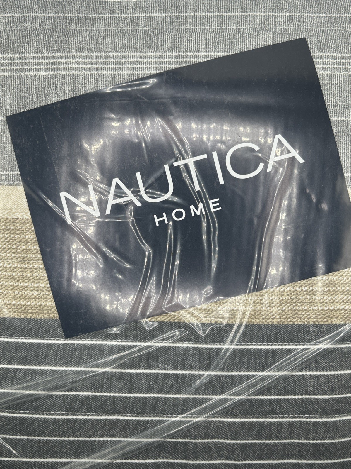 NEW Nautica- Ridgeport Beige, Full/Queen, Quilt Set, Two Matching Shams