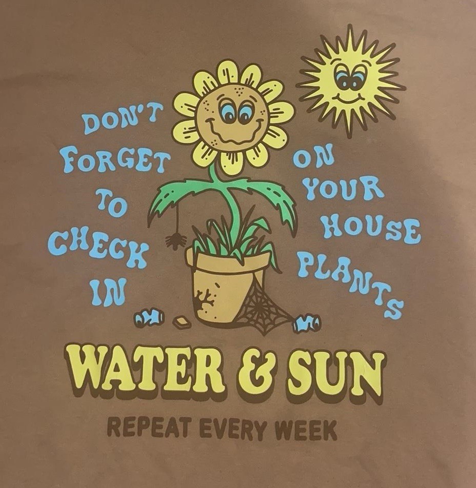 PACSUN LOS ANGLES Water and Sun Graphic T Shirt Size L -New Sealed In Plastic