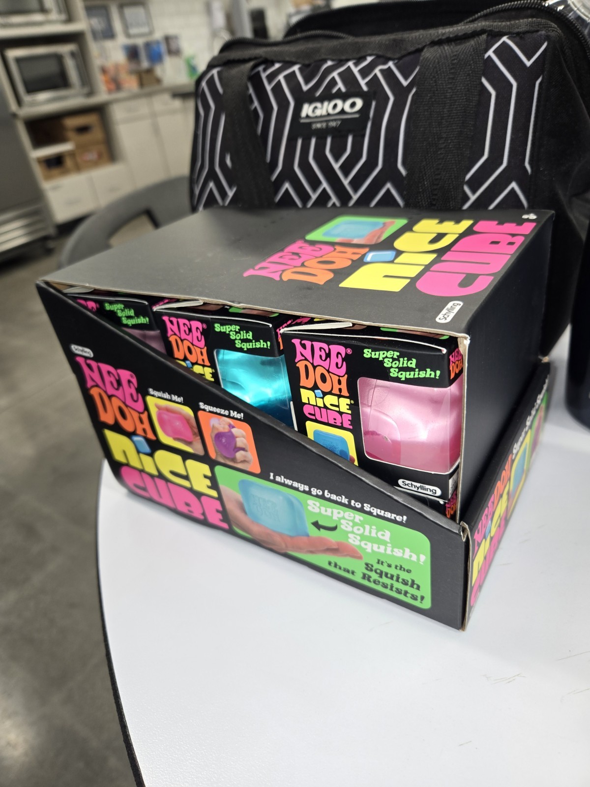 NeeDoh Nice Cube Squeeze Ball Super Solid Squish Gel Fidget, NeeDoh Nice Cube Squeeze Ball Super Solid Squish Gel Fidget,