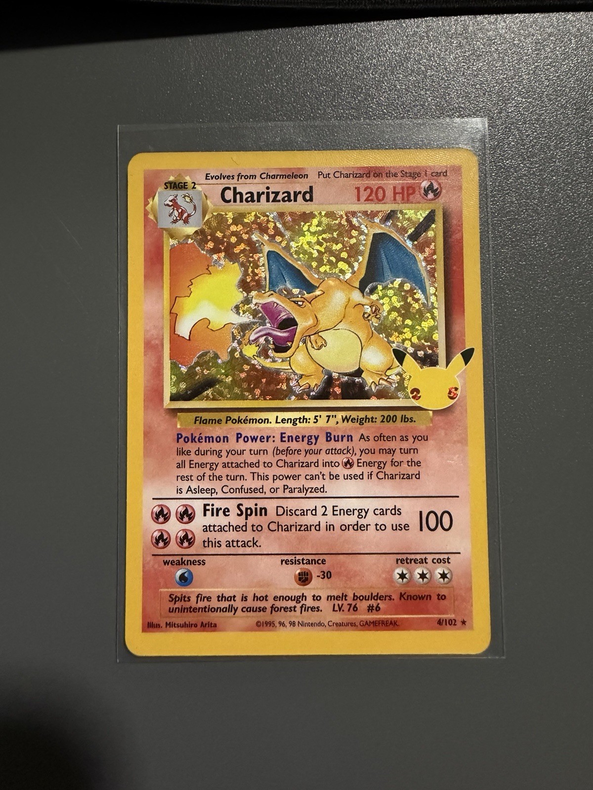 Charizard 4/102 Celebrations: Classic Collection Holo 25th Anniversary