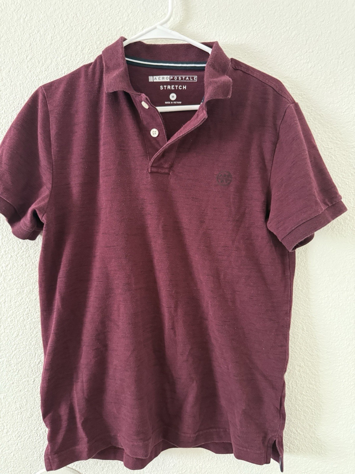 Aeropostale Maroon Polo Shirt/ Size M