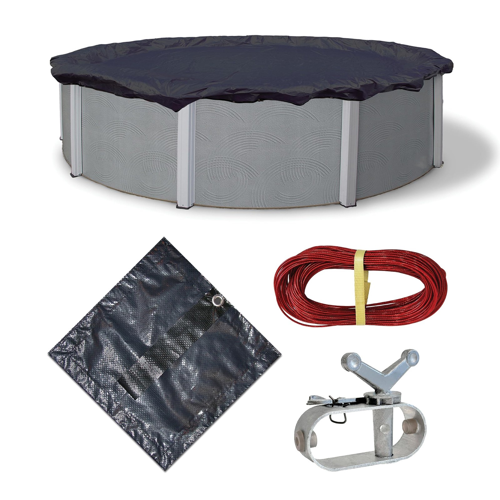 Blue Wave Arctic Armor 30ft Round Above Ground Pool Winter Cover Navy