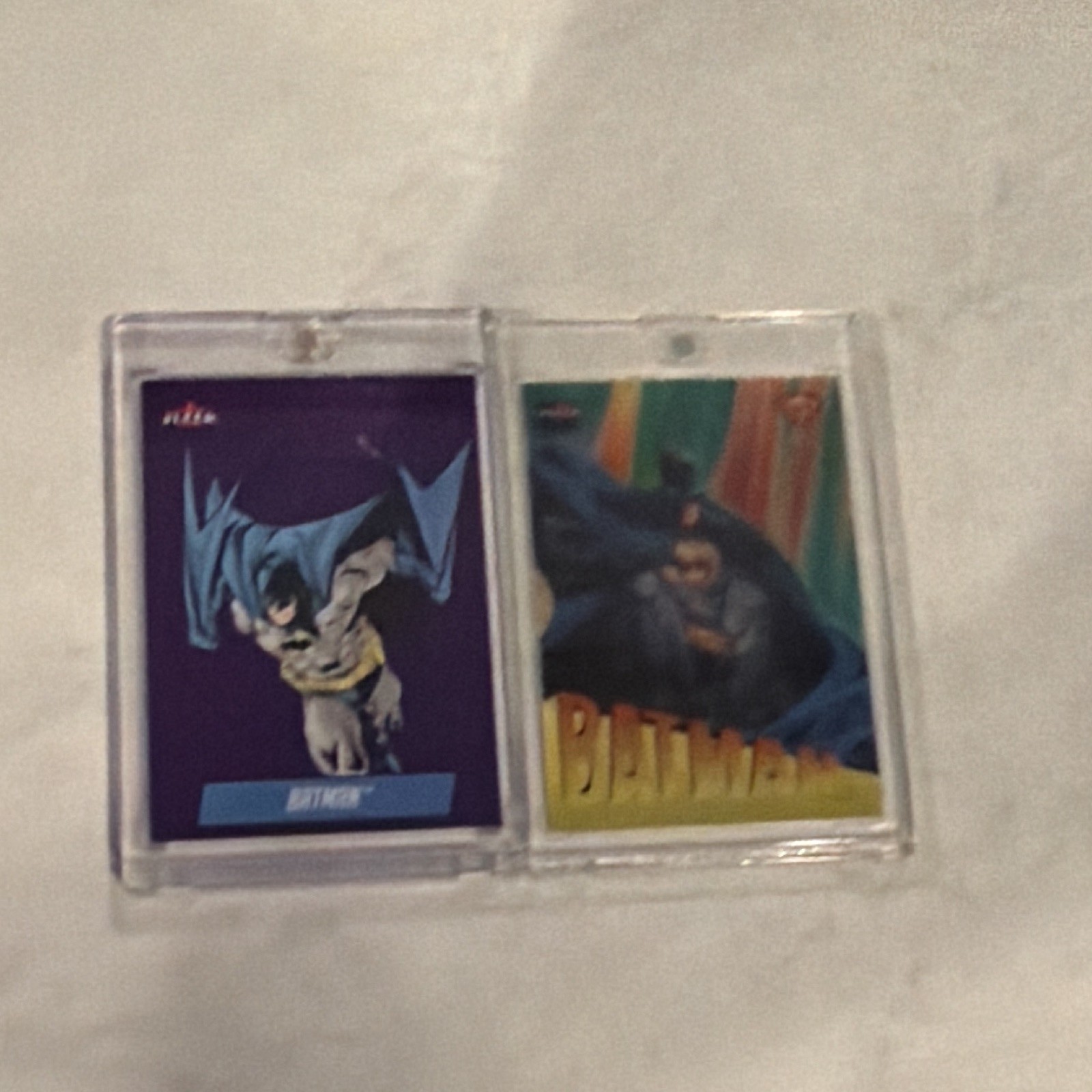 2025 Fleer Batman Forever Purple Medallions M11, and R2 Insert - 2 card Lot 2025 Fleer Batman Forever Purple Medallions M11, and R2 Insert - 2 card Lot