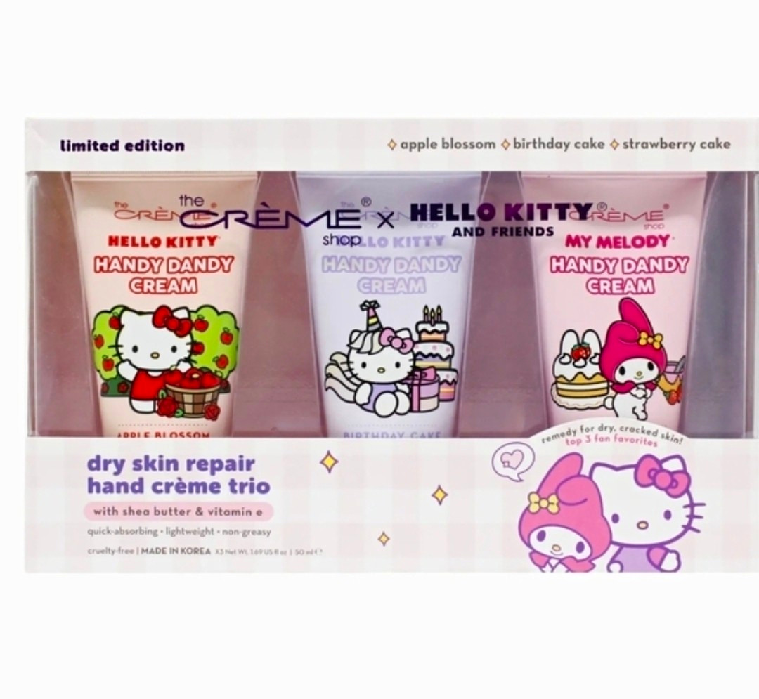 Sanrio x The Crème Shop Limited Edition Hello Kitty & Friends Hand Cream Trio