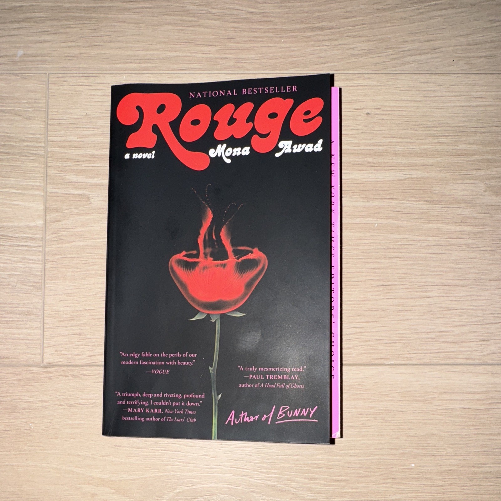 Rouge by Mona Awad Paperback Fiction Novel Beauty Topic English Language