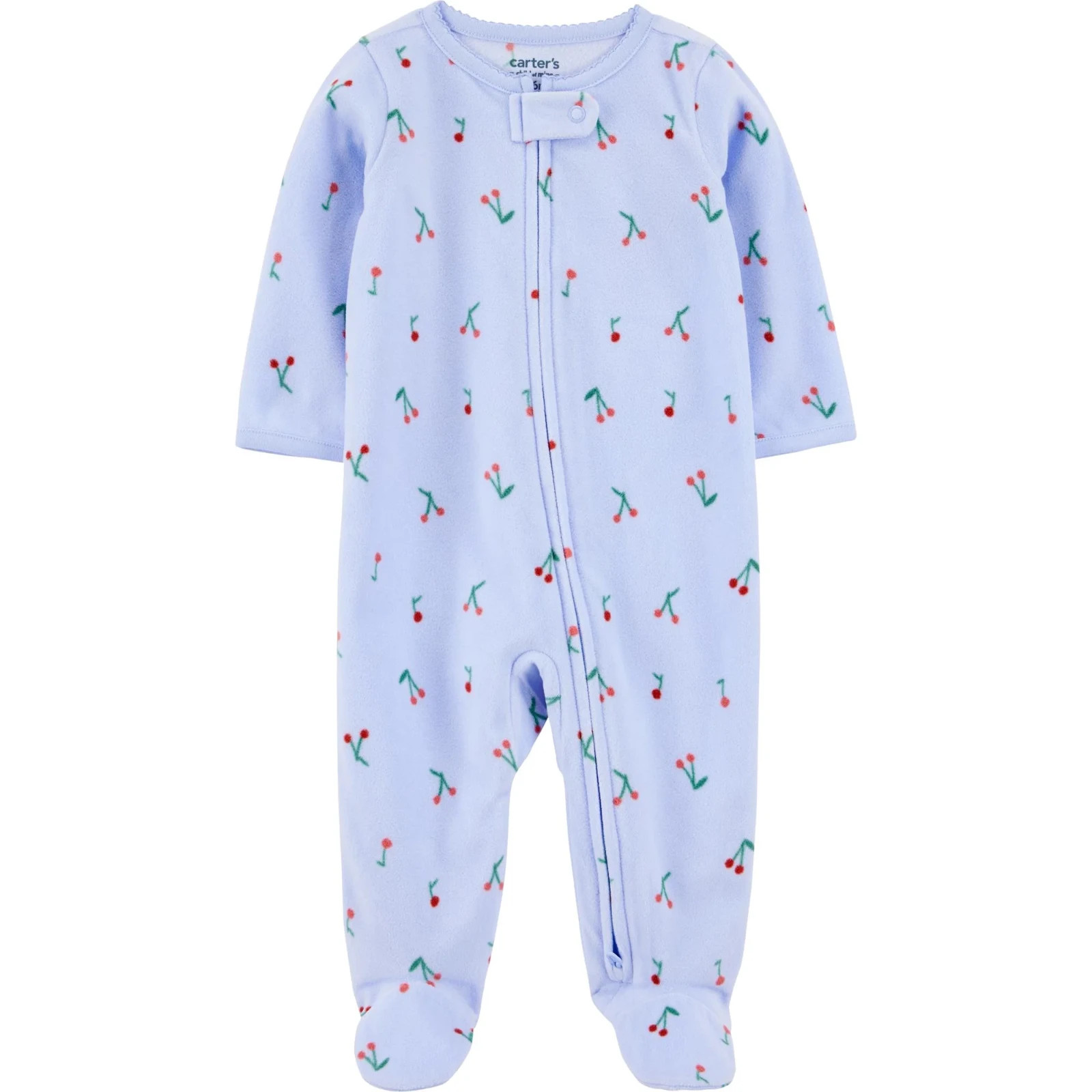 CARTER'S CHILD OF MINE UNISEX PLAY AND SLEEP ONE PIECE CHERRIES NEW WITH TAGS
