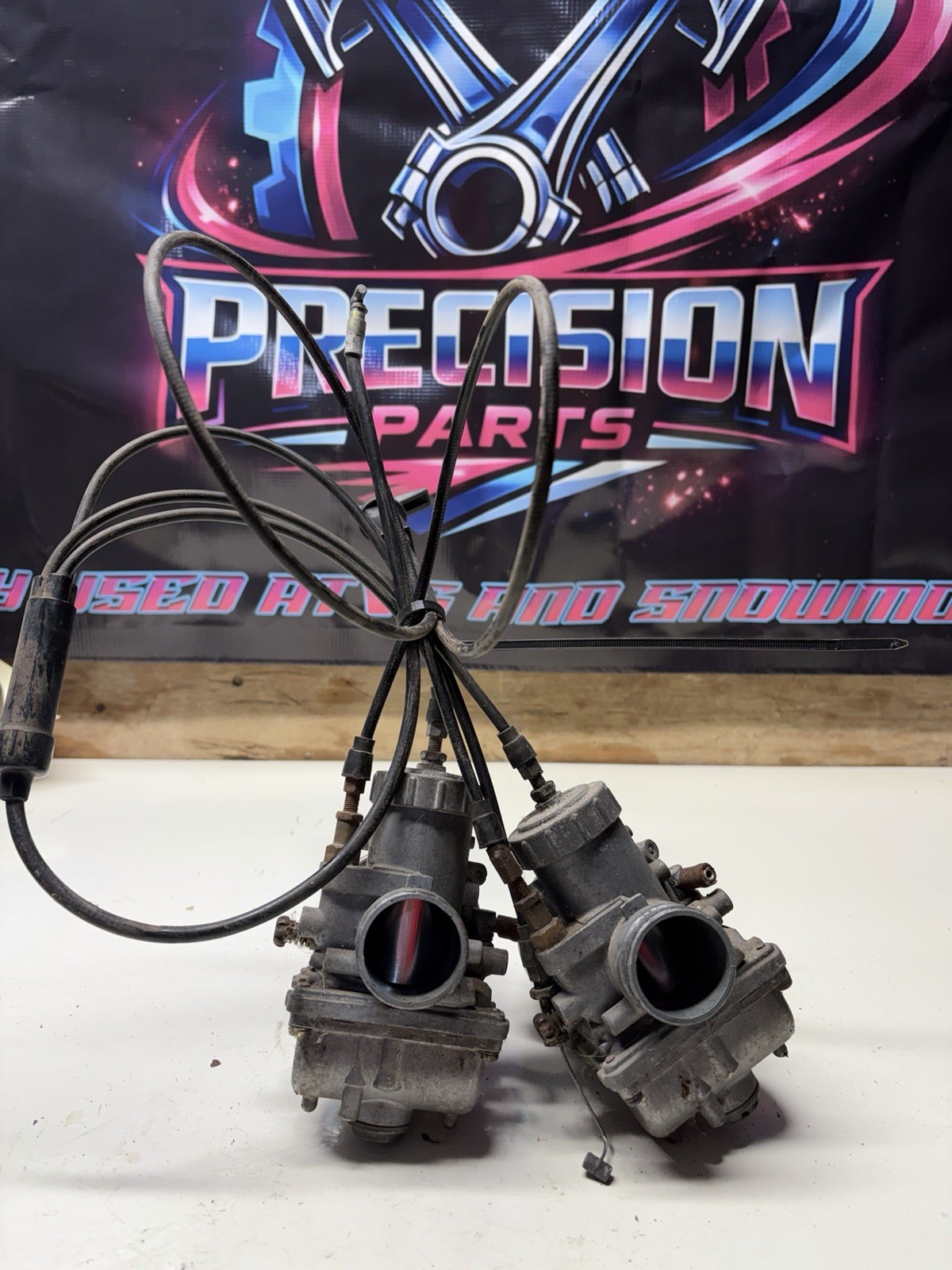 1989-1999 Polaris Indy Oem Mikuni Carburators With Intake