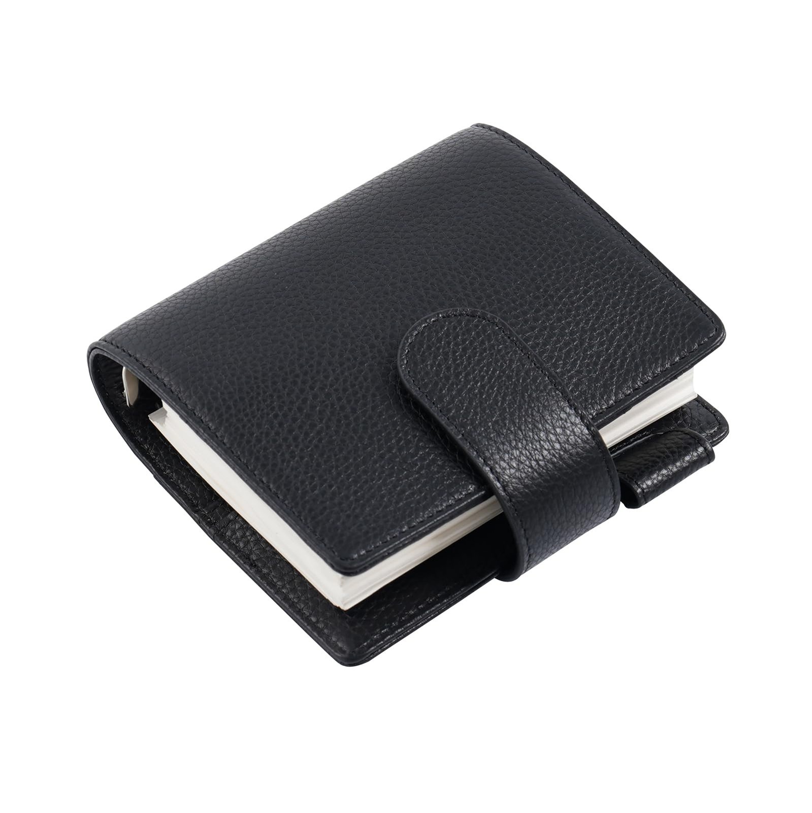 Moterm Pocket Elite Leather Planner Binder, Pebbled Black Moterm Pocket Elite Leather Planner Binder, Pebbled Black