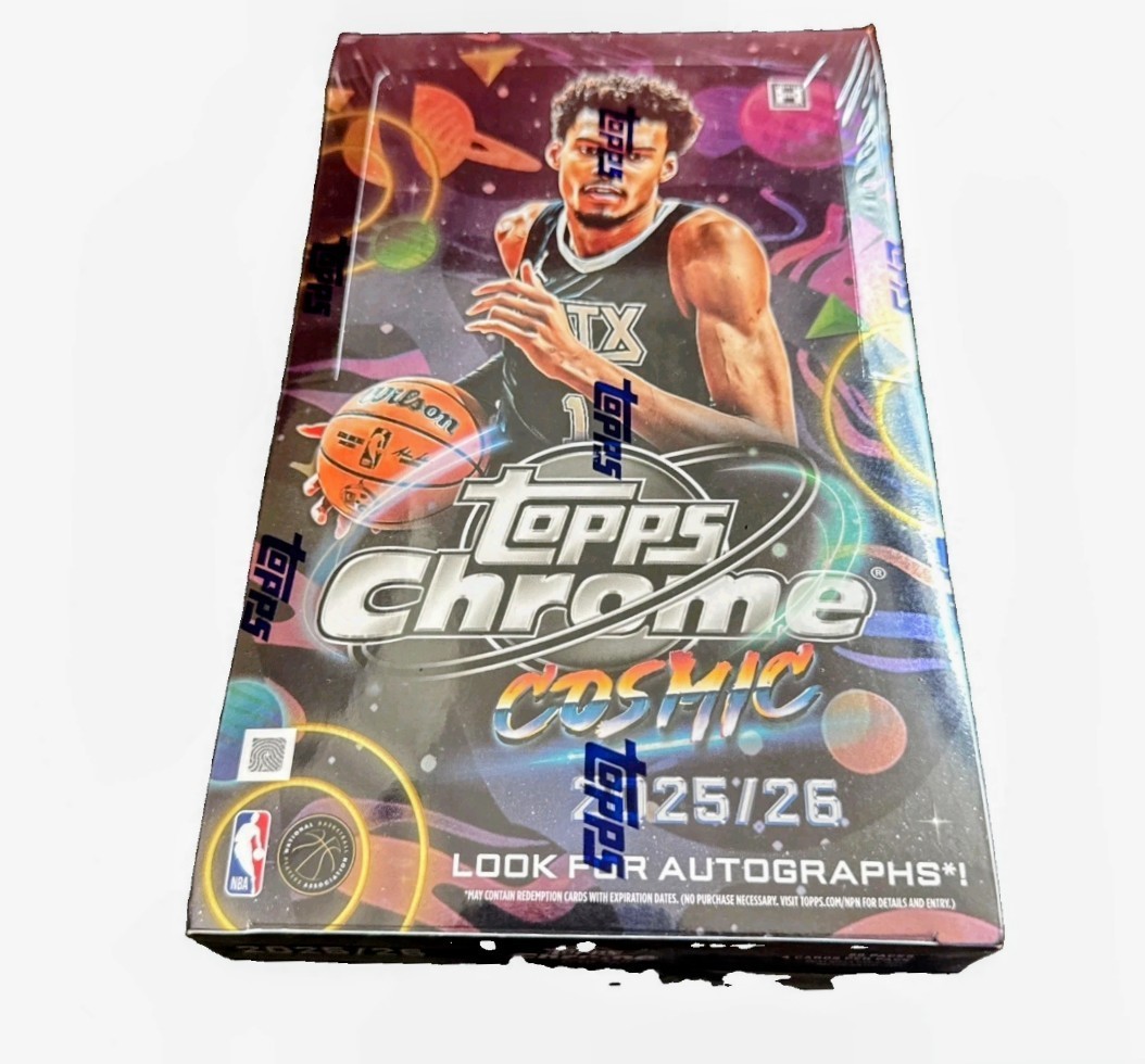 2025-26 Topps Chrome Cosmic Basketball Trading Cards Factory Sealed Hobby Box 2025-26 Topps Chrome Cosmic Basketball Trading Cards Factory Sealed Hobby Box