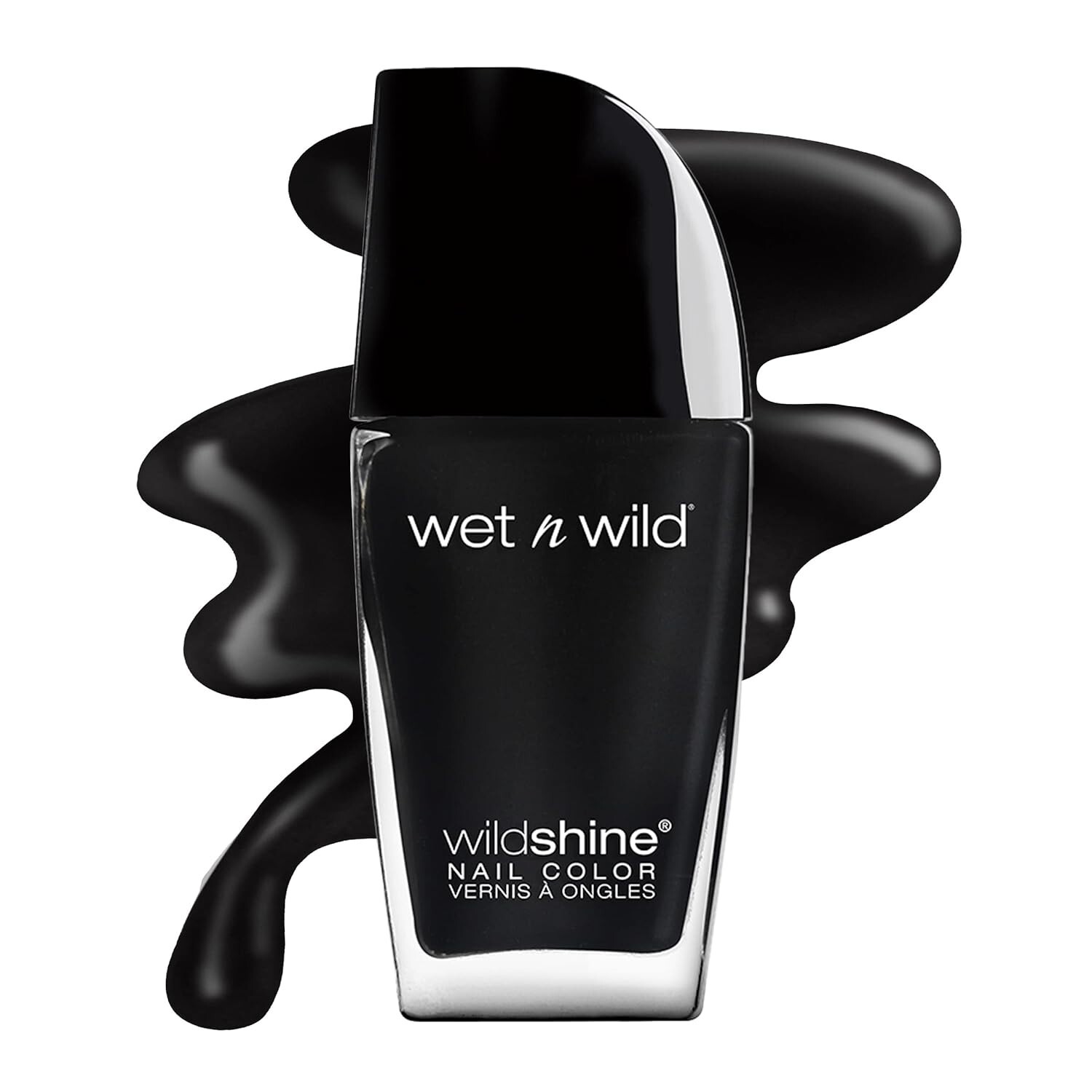 wet n wild Wild Shine Nail Polish, Black Crème, Nail Color, freeship wet n wild Wild Shine Nail Polish, Black Crème, Nail Color, freeship
