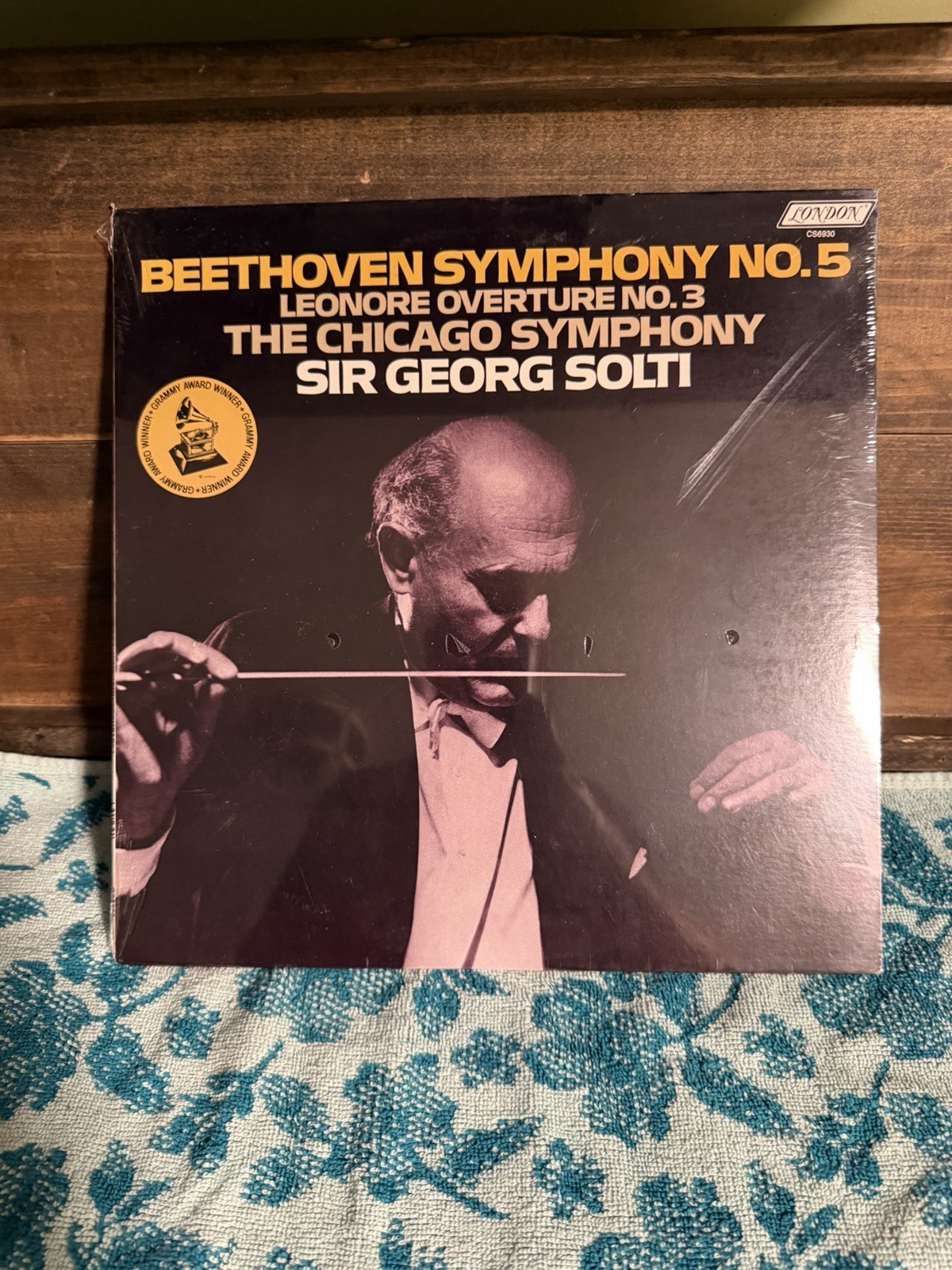 Vintage 1970s Beethoven Symphony No. 5 Solti Chicago Symphony London LP SEALED