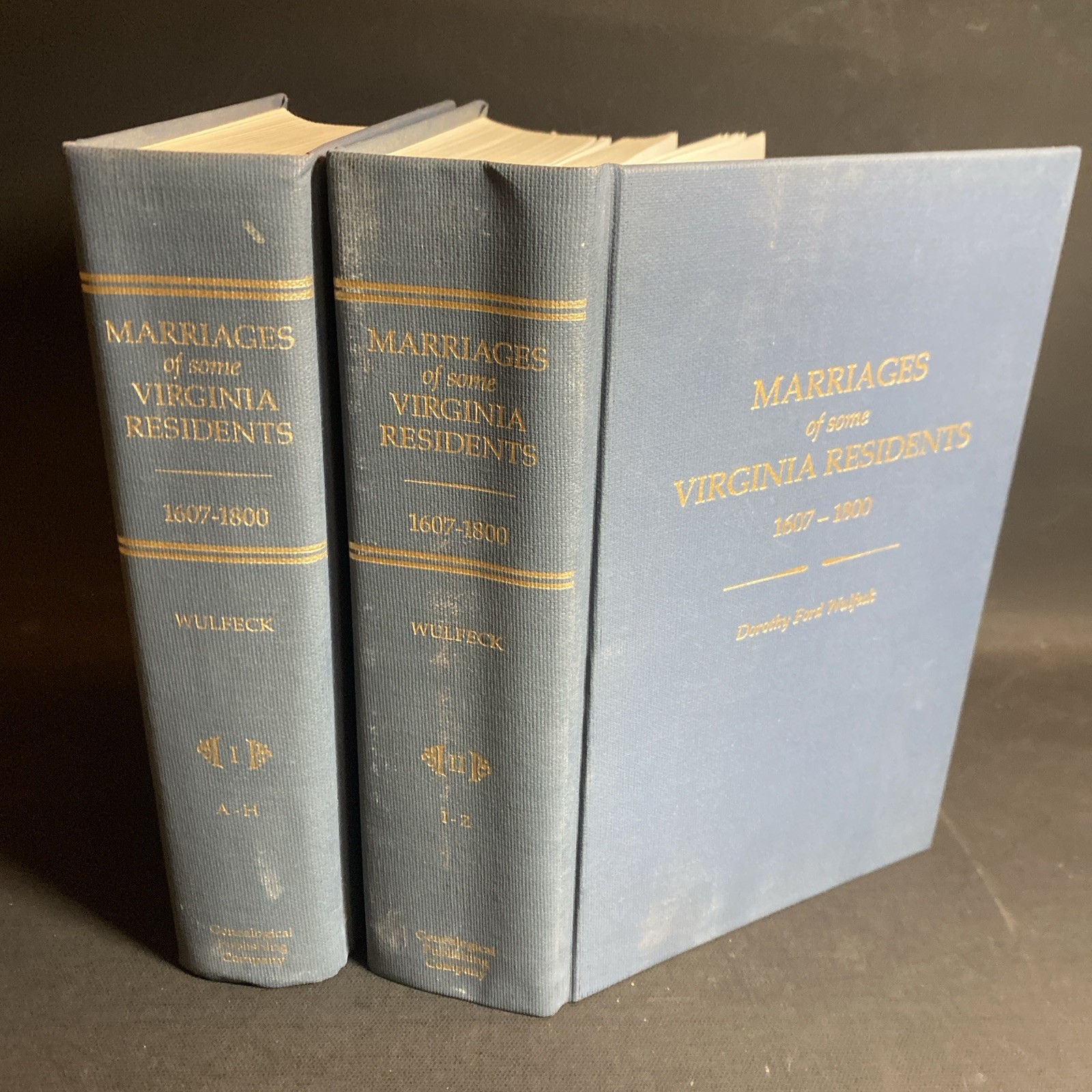 Marriages of Some Virginia Residents 1607-1800 2 Vol. Set Wulfeck / FKY
