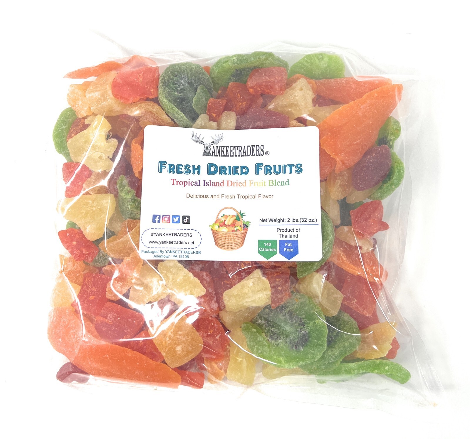 Dried Tropical Fruit Salad(2 lbs. or 4 lbs.) ~ YANKEETRADERS® ~ Dried Tropical Fruit Salad(2 lbs. or 4 lbs.) ~ YANKEETRADERS® ~
