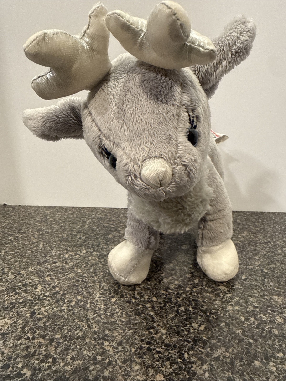 Ganz Shimmer Reindeer Silver Gray Plush HX11521 RARE Webkinz Christmas HTF