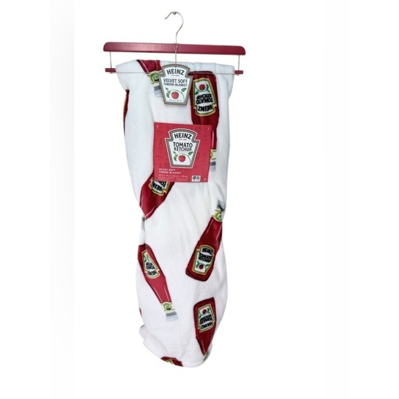 Heinz Tomato Ketchup Velvet Soft Throw Blanket 60x70 Novelty Food PrintKetchup