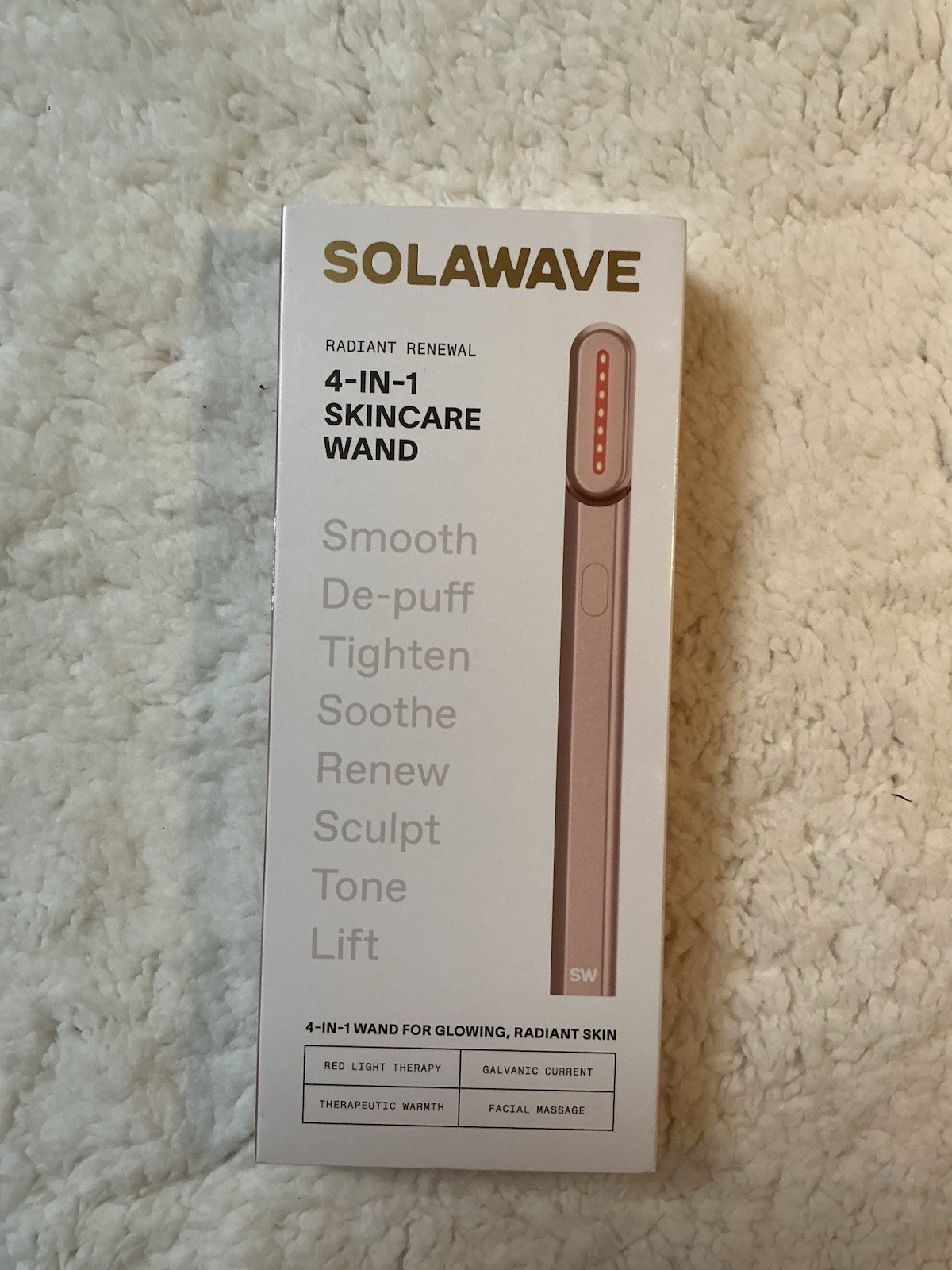 Radiant Renewal Solawave 4-in-1 Skincare Wand - NEW IN BOX
