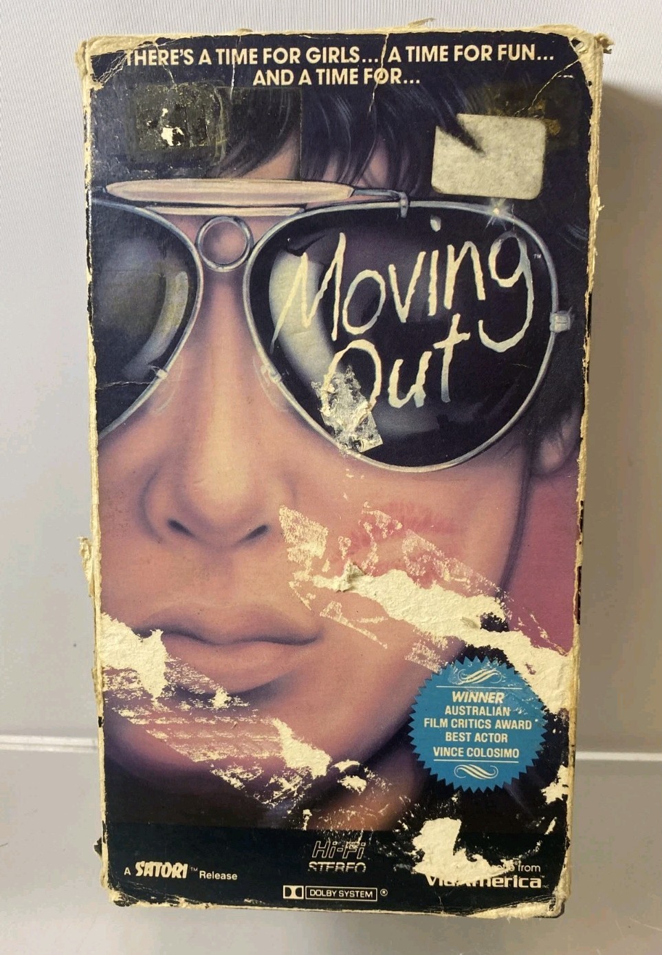 Vintage 1985 Moving Out VHS 1983 Release Australia Vidamerica Satori *READ* Vintage 1985 Moving Out VHS 1983 Release Australia Vidamerica Satori *READ*