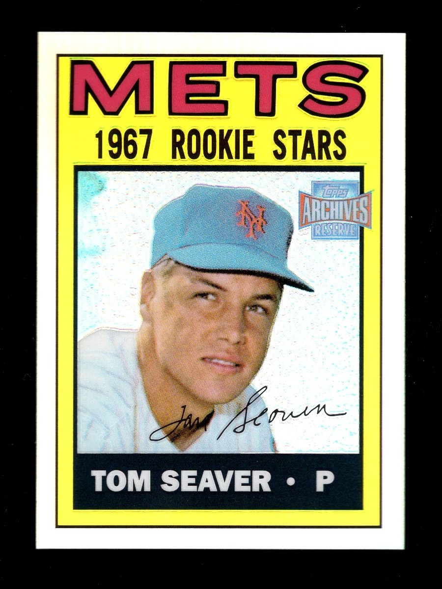 2001 TOPPS ARCHIVES RESERVE REFRACTOR #98 TOM SEAVER METS