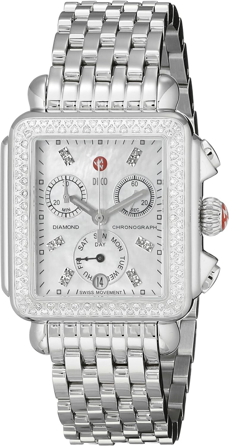 Michele Deco Day Diamond MOP Dial Chronograph MWW06P000099 Ladies Watch