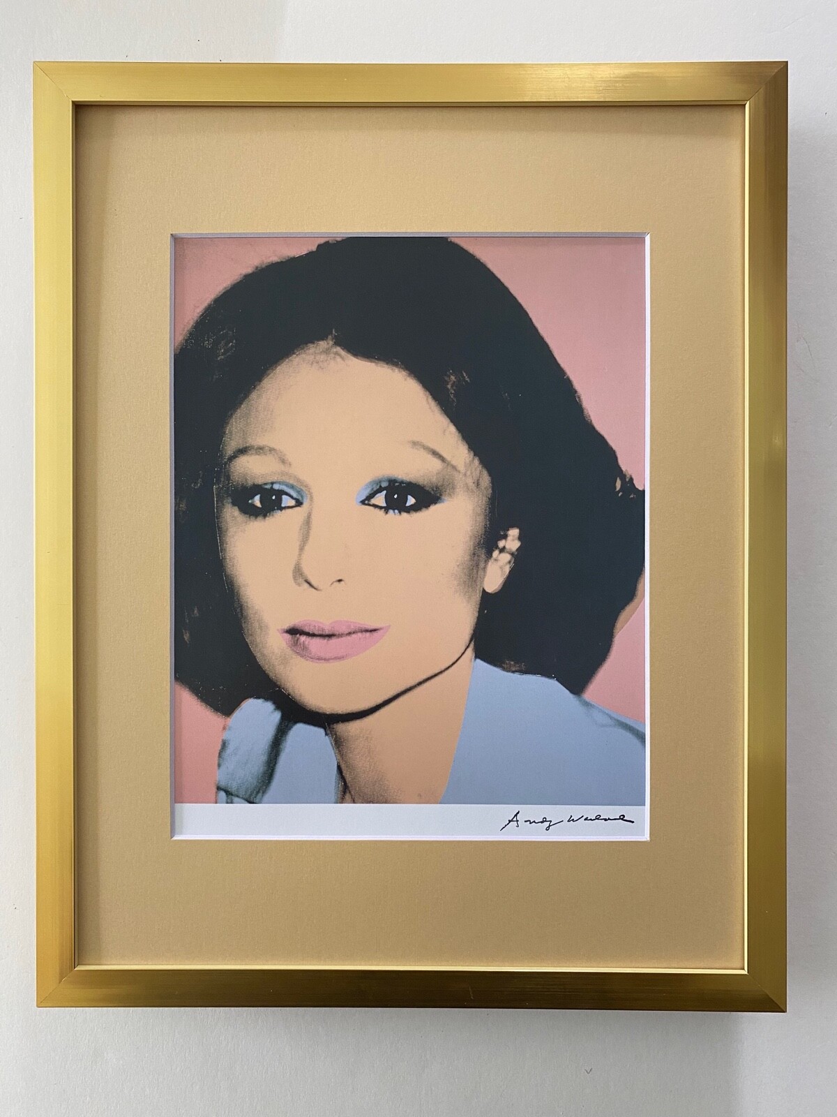 ANDY WARHOL | FARAH DIBAH IRAN SIGNED VINTAGE PRINT MATTED $ FRAMED