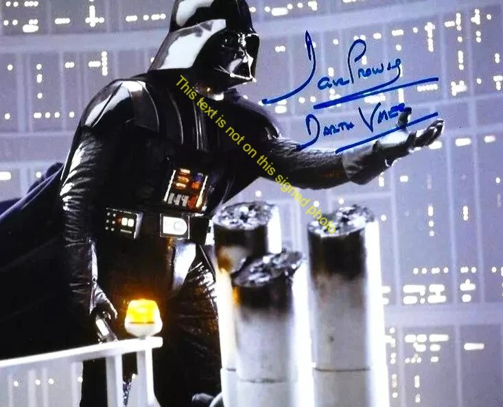 David Prowse Darth Vader Star Wars Signed Autograph 8x10 Photo Actor HD159