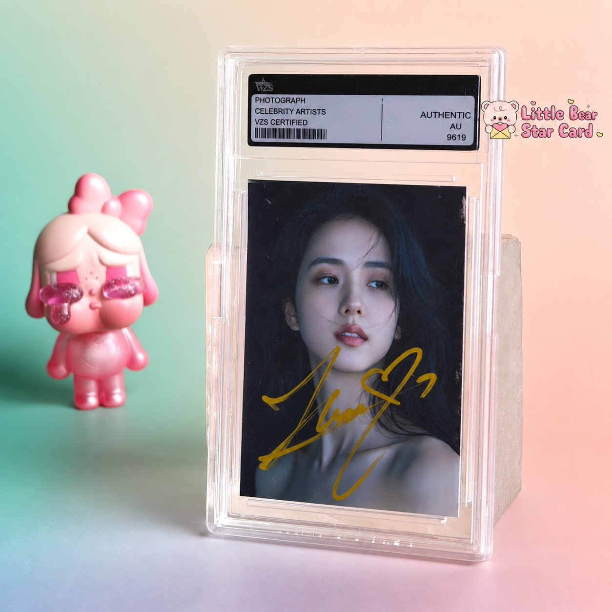 Jisoo BLACKPINK Signed 3 Inch Photo Korean Idol Collectible Gift For Fans