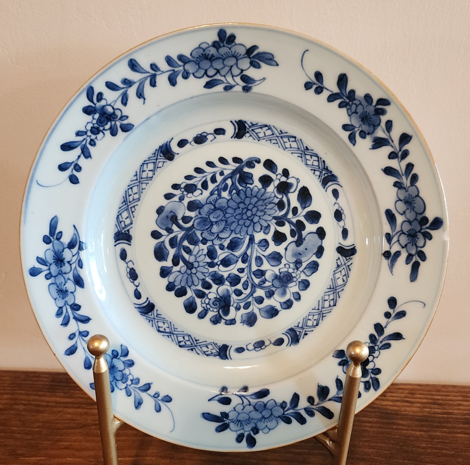 Chinese Qing Dynasty Kangxi Period Blue and White Dinner Plate 9 Chinese Qing Dynasty Kangxi Period Blue and White Dinner Plate 9