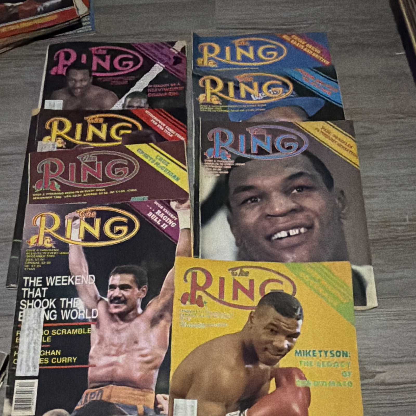 The Ring Magazine 1986 Vintage Boxing Lot of 8. Mike Tyson Covers The Ring Magazine 1986 Vintage Boxing Lot of 8. Mike Tyson Covers
