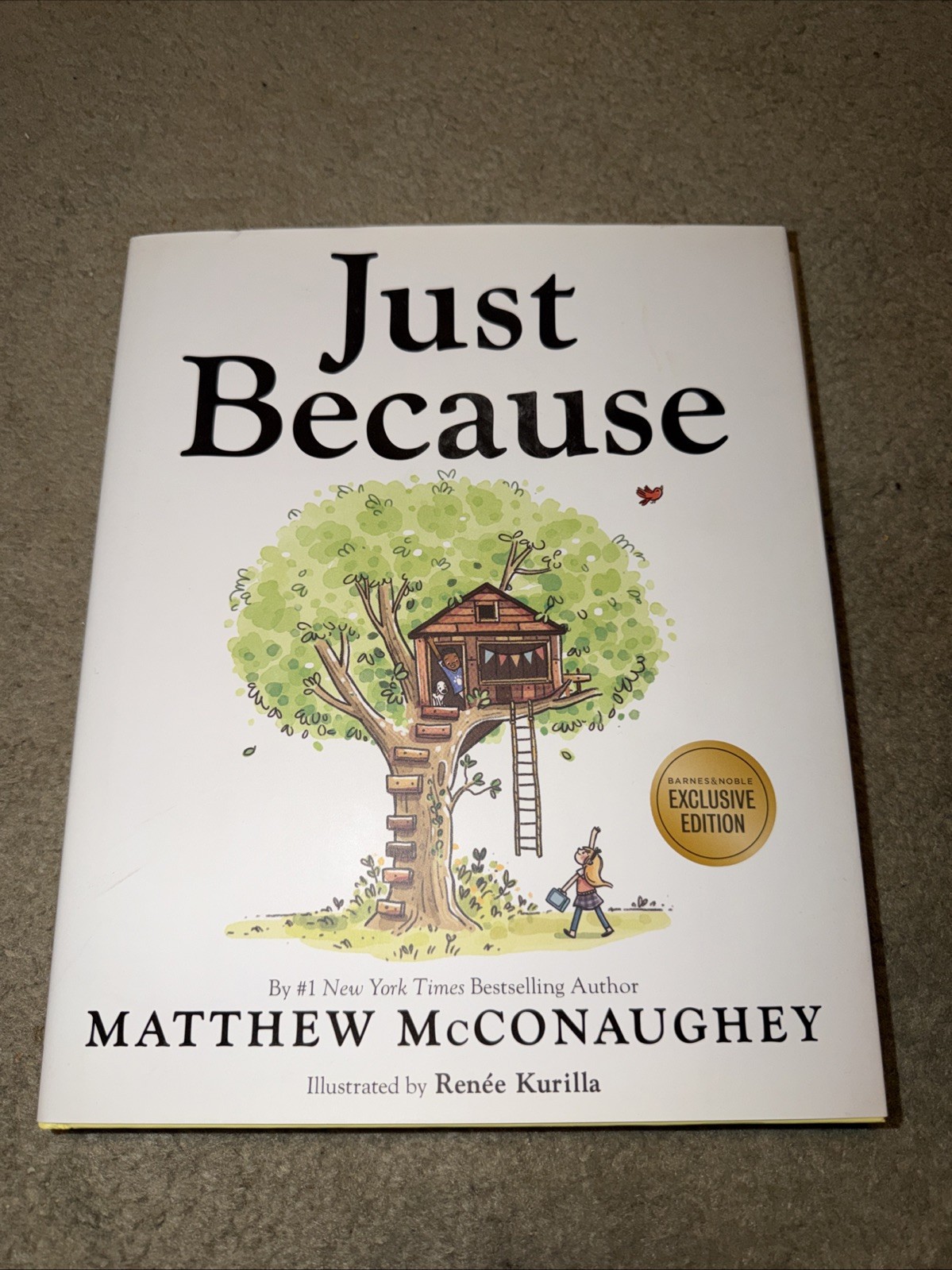 Matthew McConaughey Signed Just Because 1st Ed Book  Autographed Book Plate