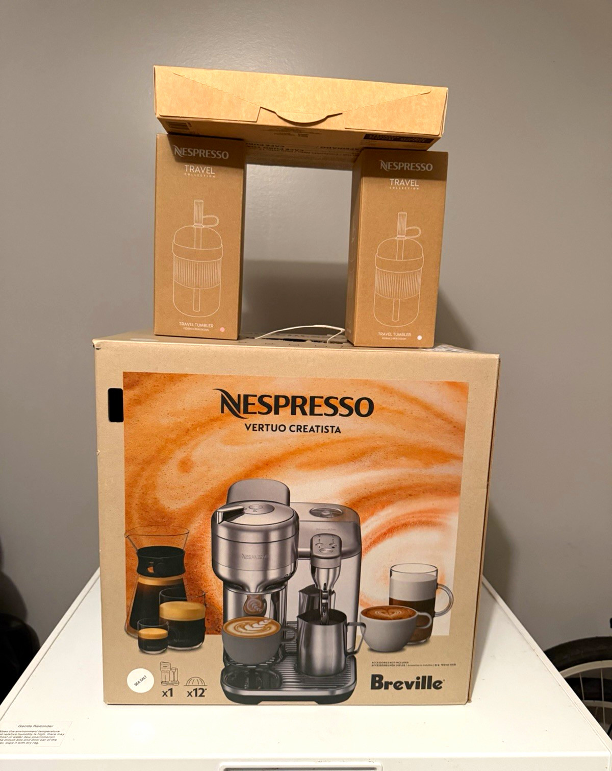 Nespresso Vertuo Creatista Capsule Machine Espresso/Coffee White/Silver